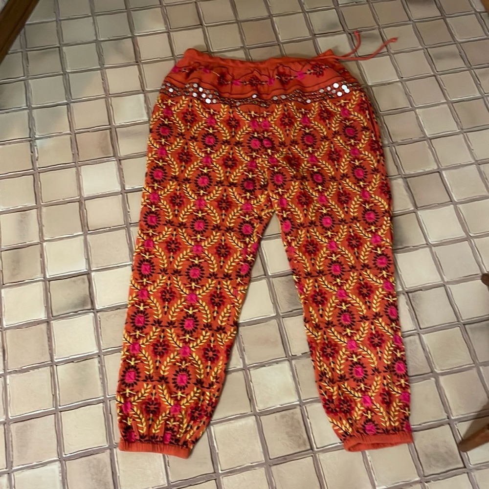 Free people size medium embroidered pants